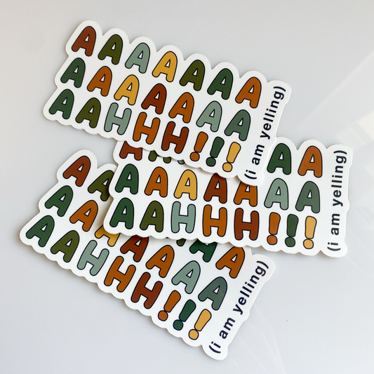 'AAAAAAAAH' STICKER