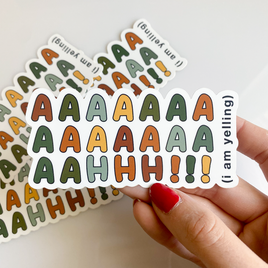 'AAAAAAAAH' STICKER