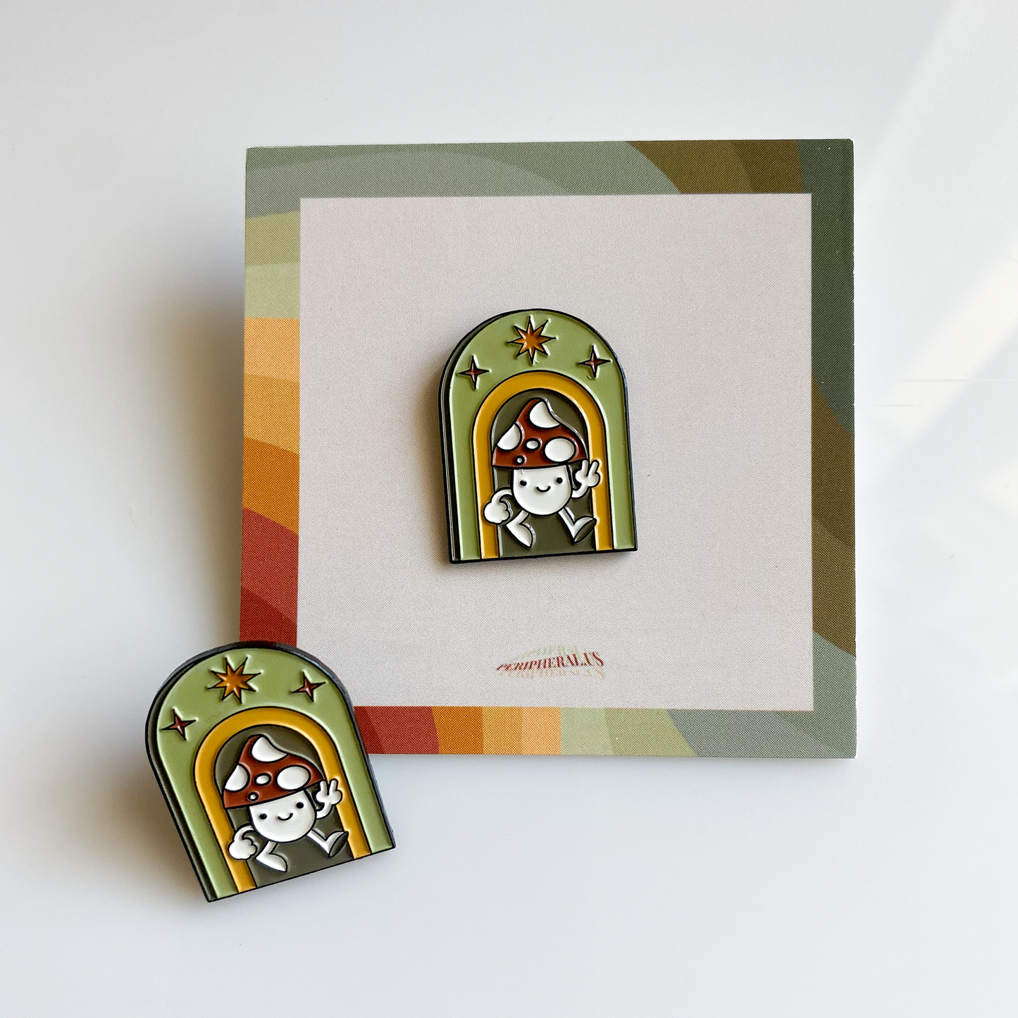 'HAPPY MUSHROOM' ENAMEL PIN